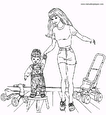 l&aacute;minas para imprimir Barbie y Ken
